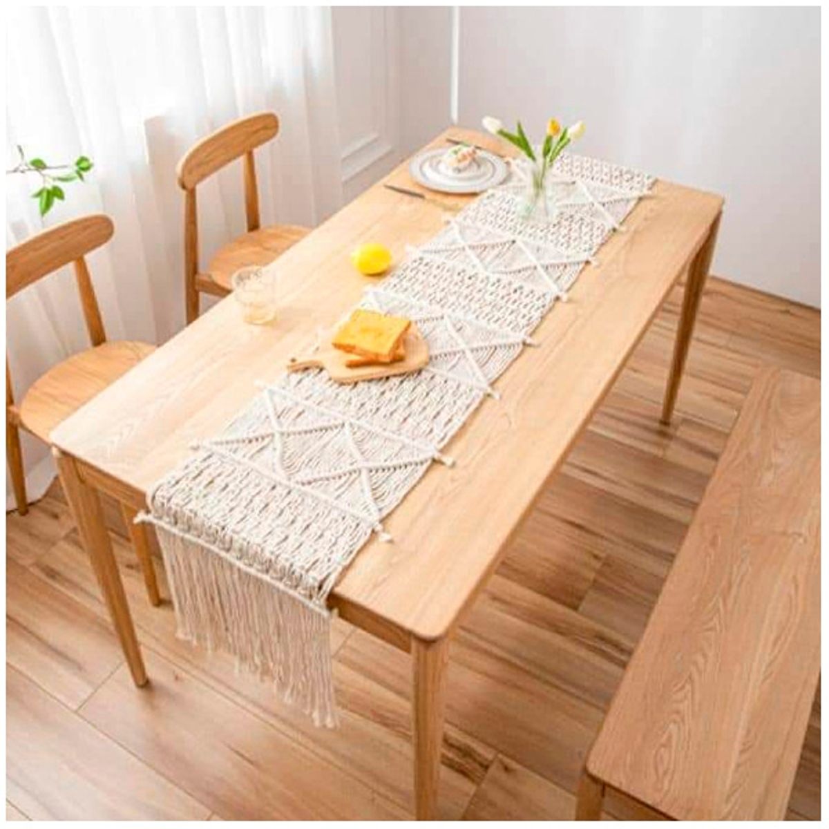 GENERICO - Camino de Mesa Macramé 35x220 cm…