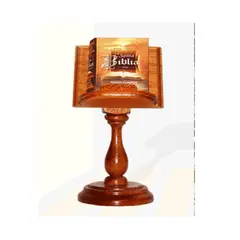 GENERICO - LA SANTA BIBLIA CON ATRIL Y LUPA LIBRO MINIATURA