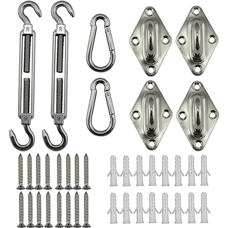 KUANGYE - Kit Anclaje Herraje Toldo Vela Acero Inoxidable M5