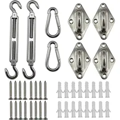 KUANGYE - Kit Anclaje Herraje Toldo Vela Acero Inoxidable M5