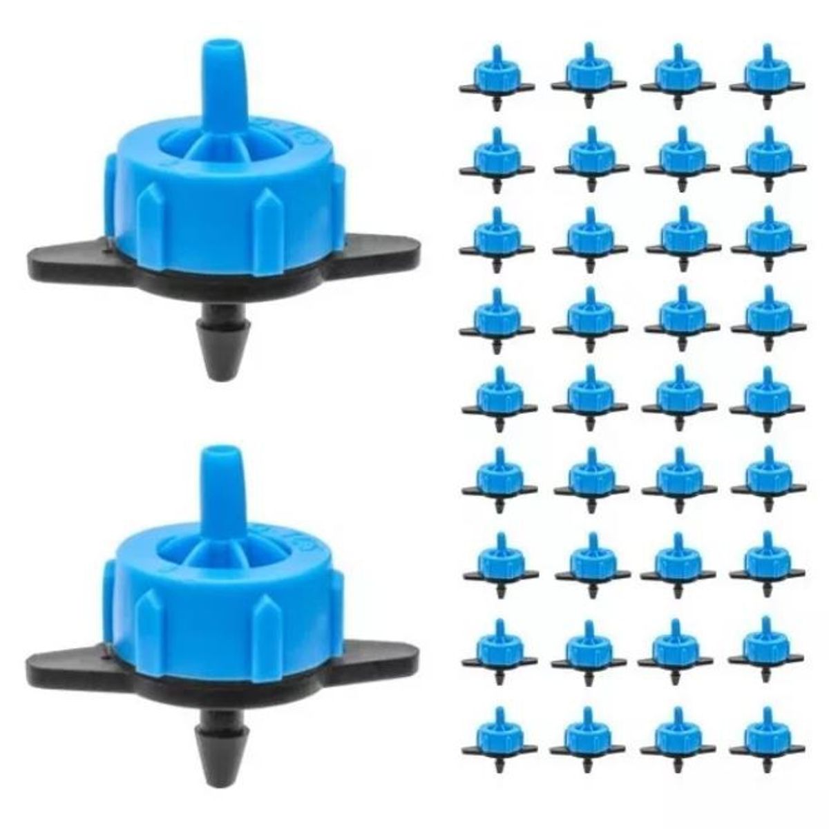 KUANGYE - Pack 100 Goteros Autocompensado Y Antidrenante 8 Litros Hora