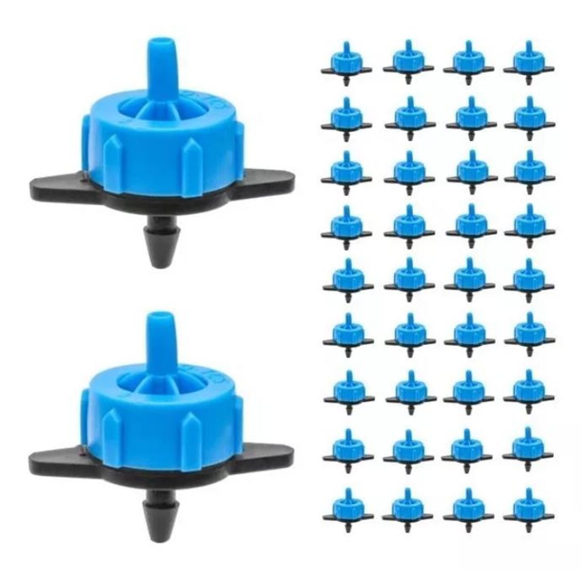 KUANGYE - Pack 100 Goteros Autocompensado Y Antidrenante 8 Litros Hora