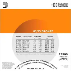 DADDARIO - EZ900 CUERDAS GUITARRA FOLK 010-050