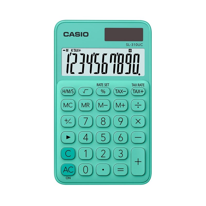 CASIO - Calculadora Bolsillo Casio SL-310UC-GN-N-DC