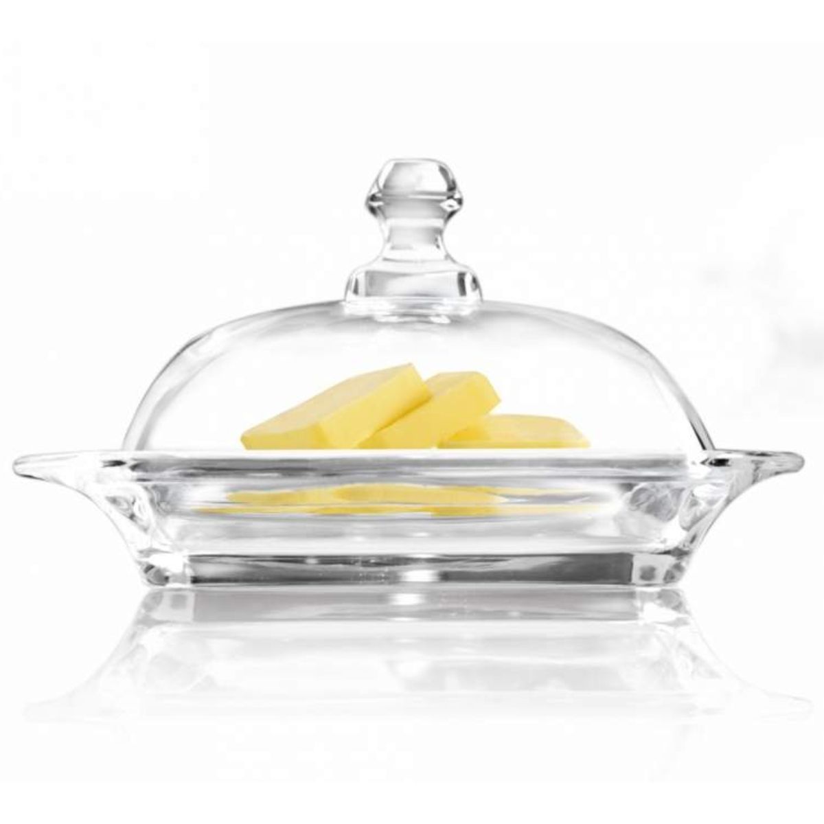 OEM - Mantequillero  de Vidrio 17cm Stanzza