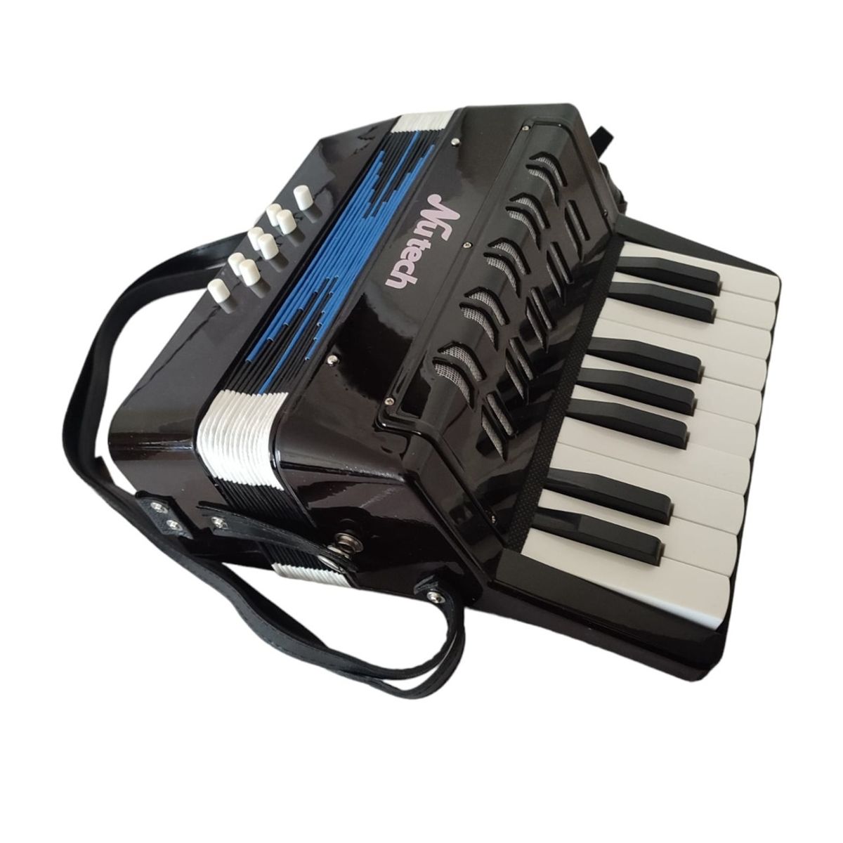 NUTECH - Acordeon Infantil 17 Notas Nutech 5411 Negro.
