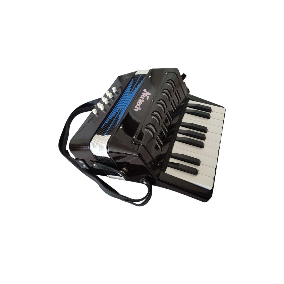 NUTECH - Acordeon Infantil 17 Notas Nutech 5411 Negro.