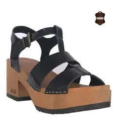 ALQUIMIA - Sandalia Plataforma Mujer Negro Lily