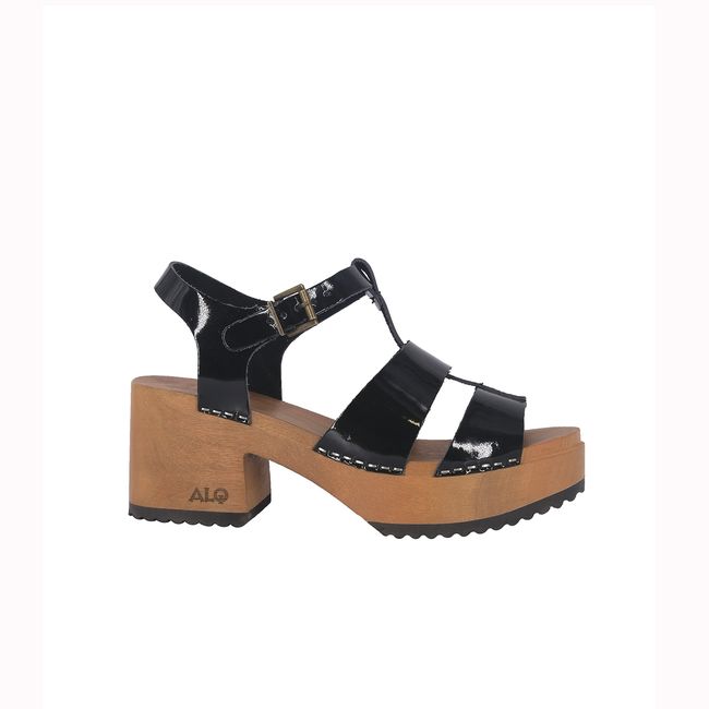 ALQUIMIA - Sandalia Plataforma Mujer Negro Lily Alquimia