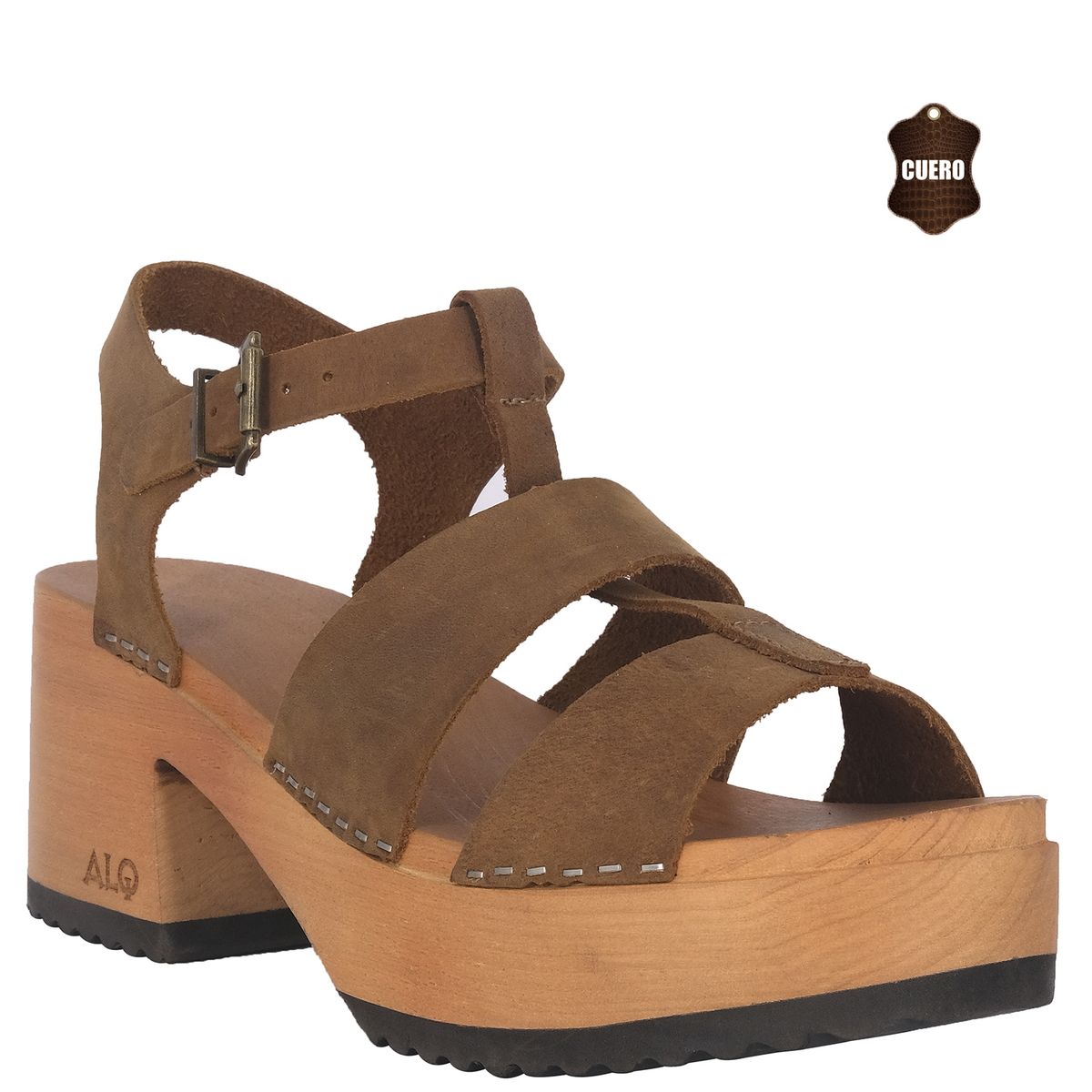 ALQUIMIA - Sandalia Plataforma Mujer Caramelo Lily Alquimia