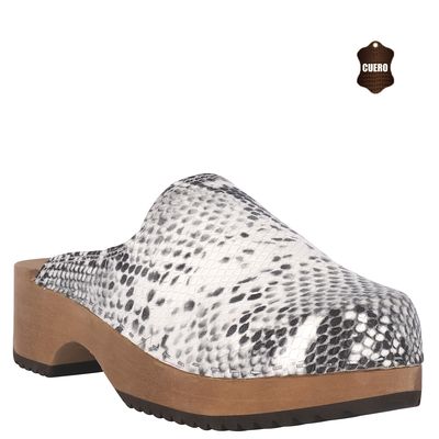 Imagen 2 del producto Zueco Mujer Blanco Pollen