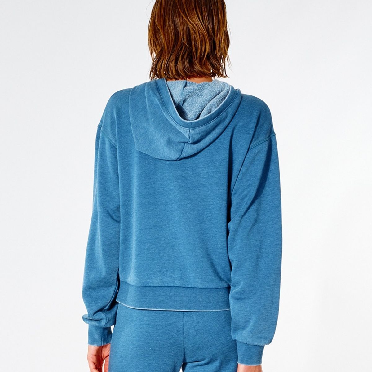 RIP CURL - Poleron Canguro WAVE SHAPERS HOOD Mujer Azul Rip Curl RIP CURL