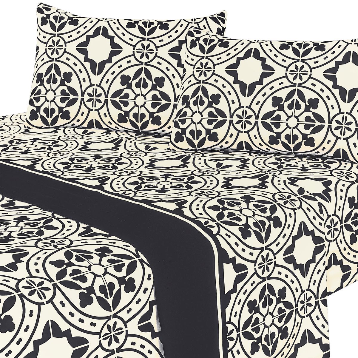 MALLORCA - Juego de Sábanas 144 Hilos King Boceto Grey Mallorca