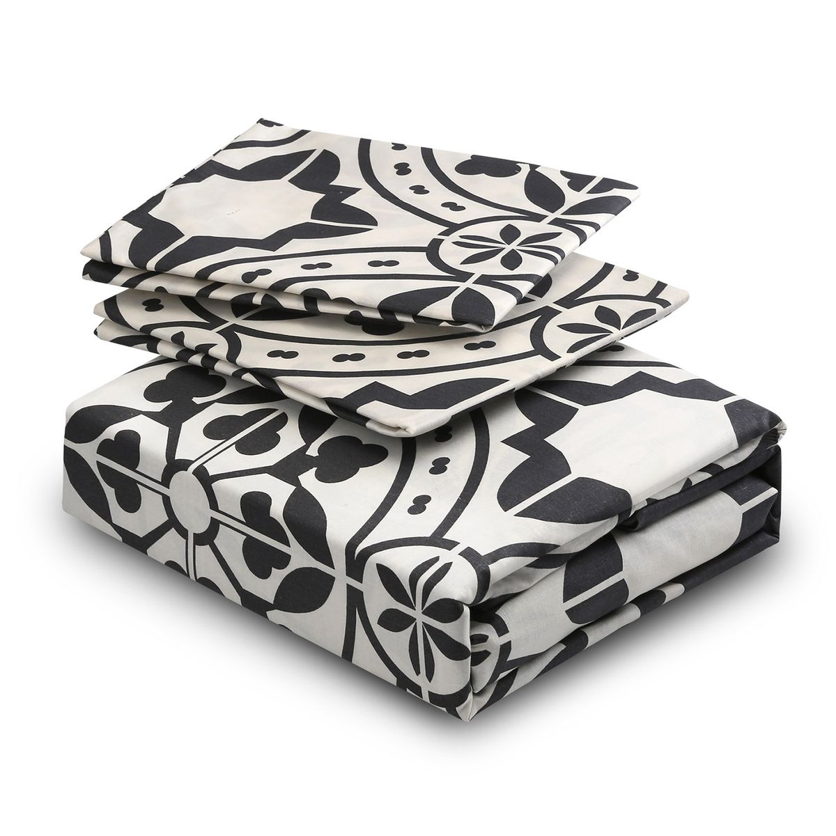 MALLORCA - Juego de Sábanas 144 Hilos King Boceto Grey Mallorca