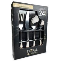 Set de Cubiertos 24 Piezas Acero Inoxidable Clasicc