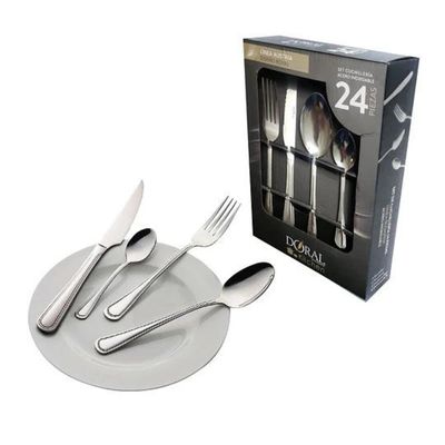 Imagen 2 del producto Set de Cubiertos 24 Piezas Acero Inoxidable Clasicc
