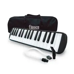 FUSSEN - Teclado Musical Melodica 32 Negro Con Funda Mlab