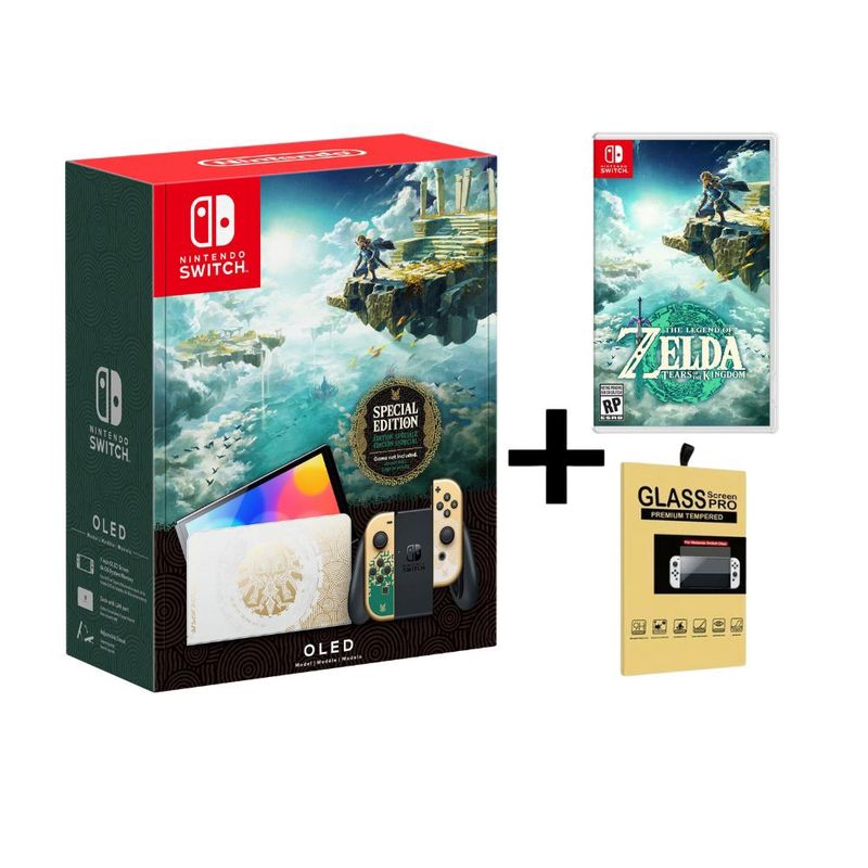 NINTENDO - Nintendo Switch OLED Zelda Tears of the Kingdom Juego
