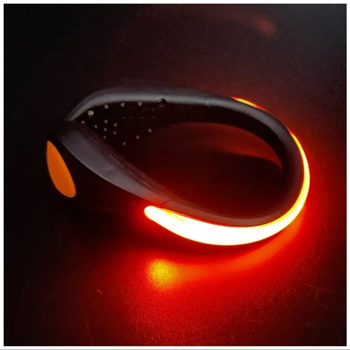 GENERICO - Luces Led Deportivas para Zapatillas Bicicleta Pulsera 2 Unidades Running.