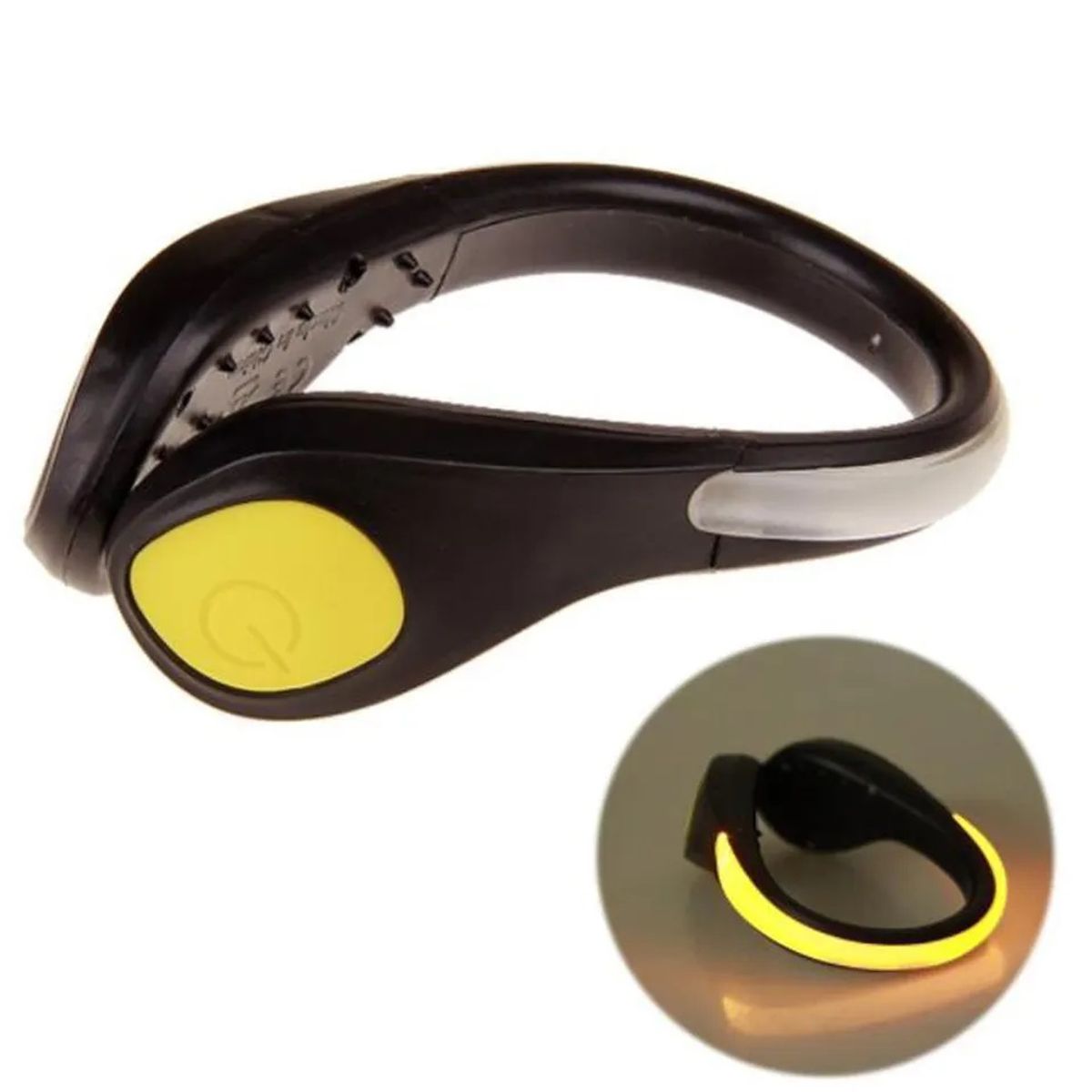 GENERICO - Luces Led Deportivas para Zapatillas Bicicleta Pulsera 2 Unidades Running.