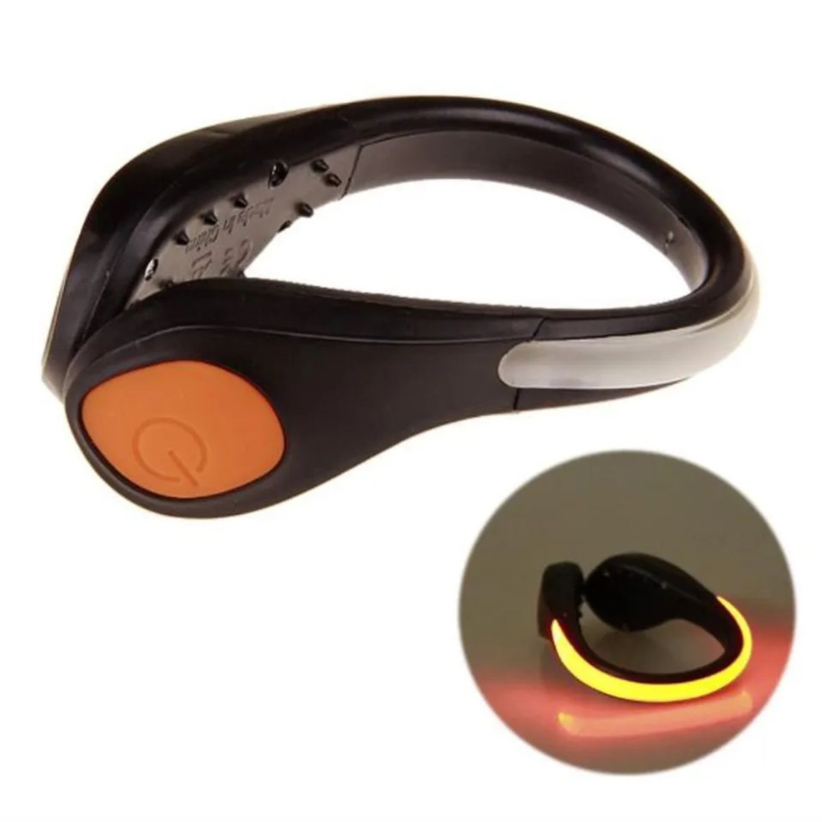 GENERICO - Luces Led Deportivas para Zapatillas Bicicleta Pulsera 2 Unidades Running.