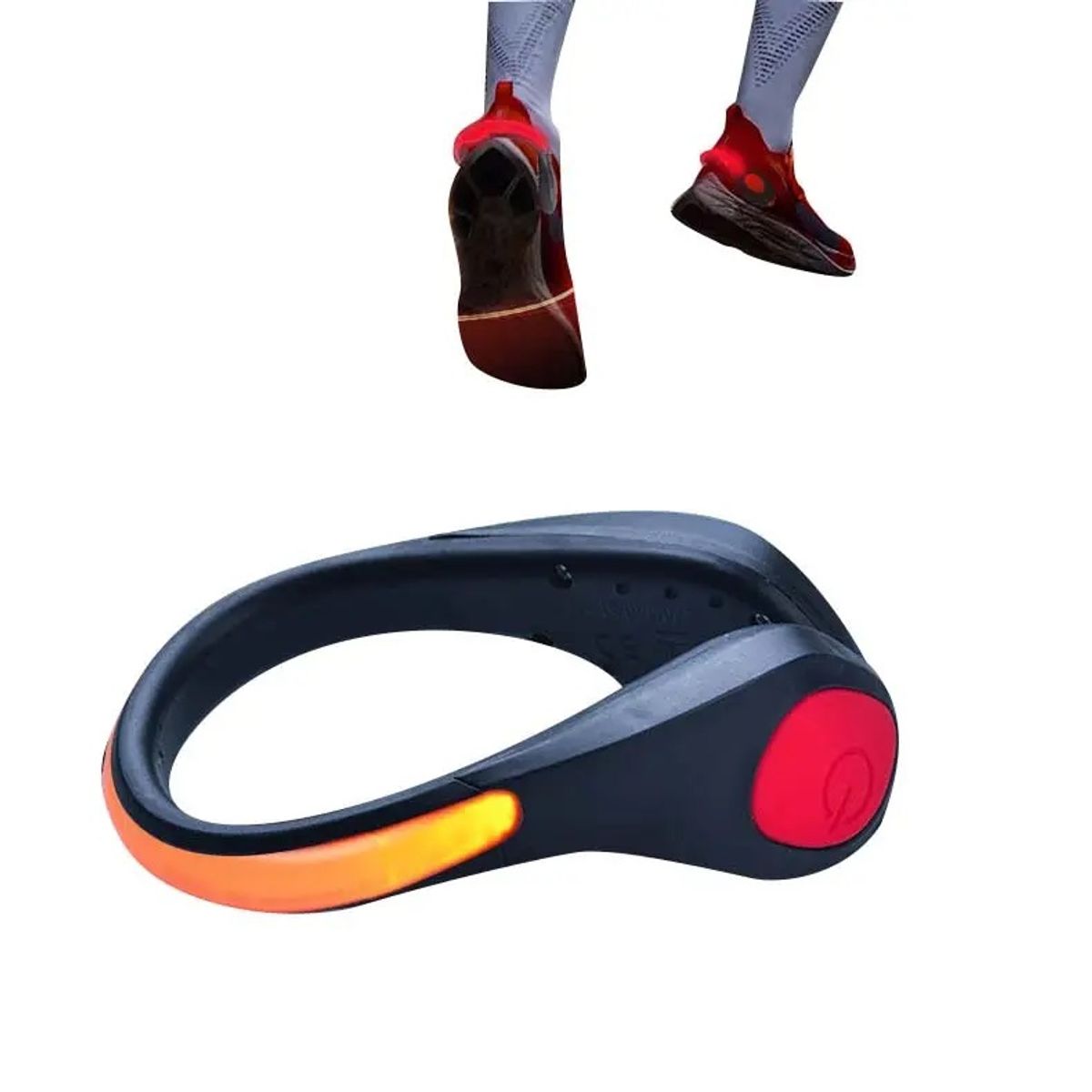 GENERICO - Luces Led Deportivas para Zapatillas Bicicleta Pulsera 2 Unidades Running.