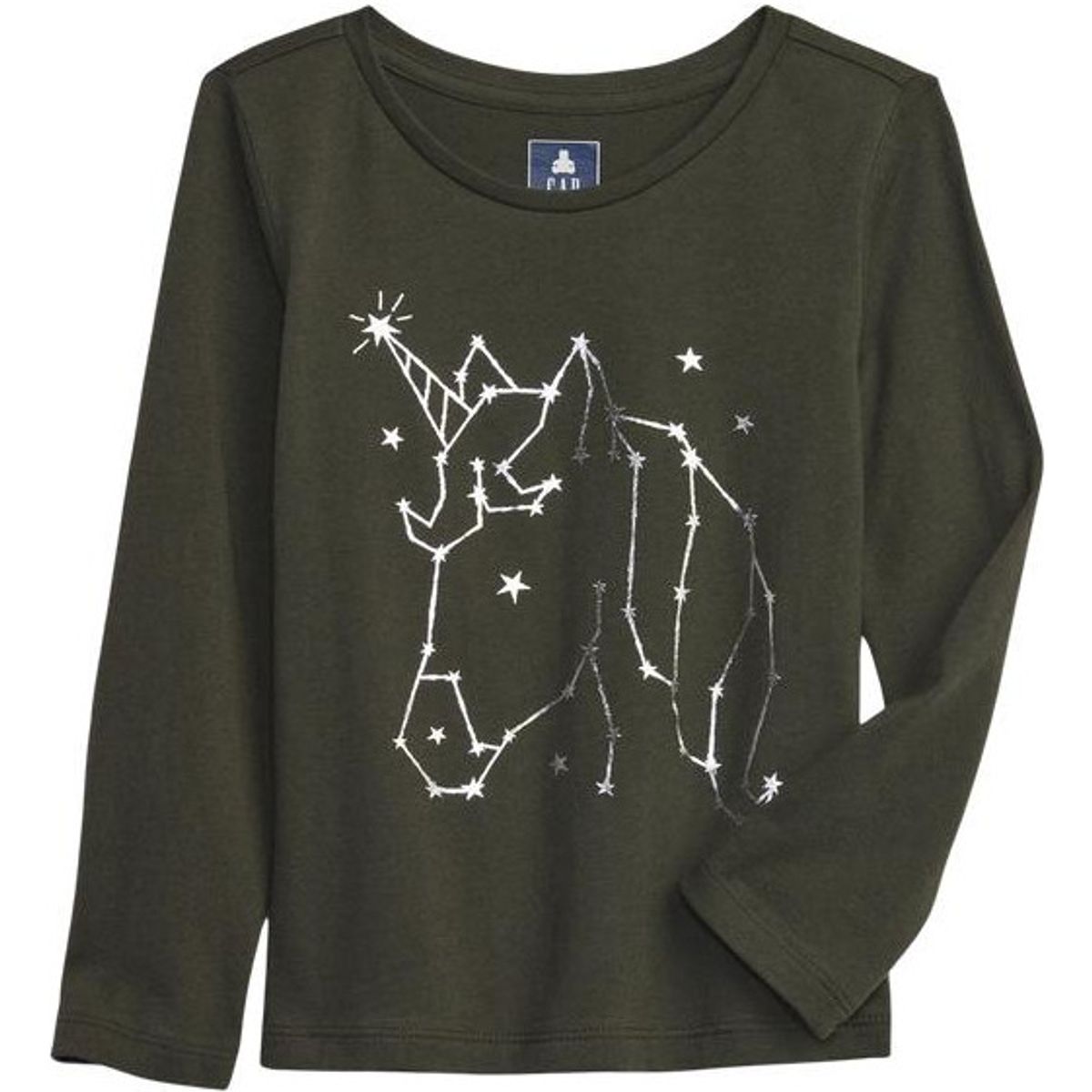 GAP - Polera Gráfica Manga Larga Verde GAP