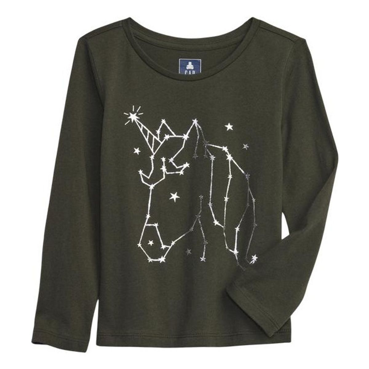 GAP - Polera Gráfica Manga Larga Verde GAP