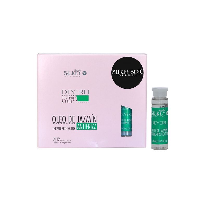 GENERICO - SILKEY AMPOLLA OLEO DE JAZMIN TERMO PROTECTOR ANTIFRIZZ PARA PLANCHA