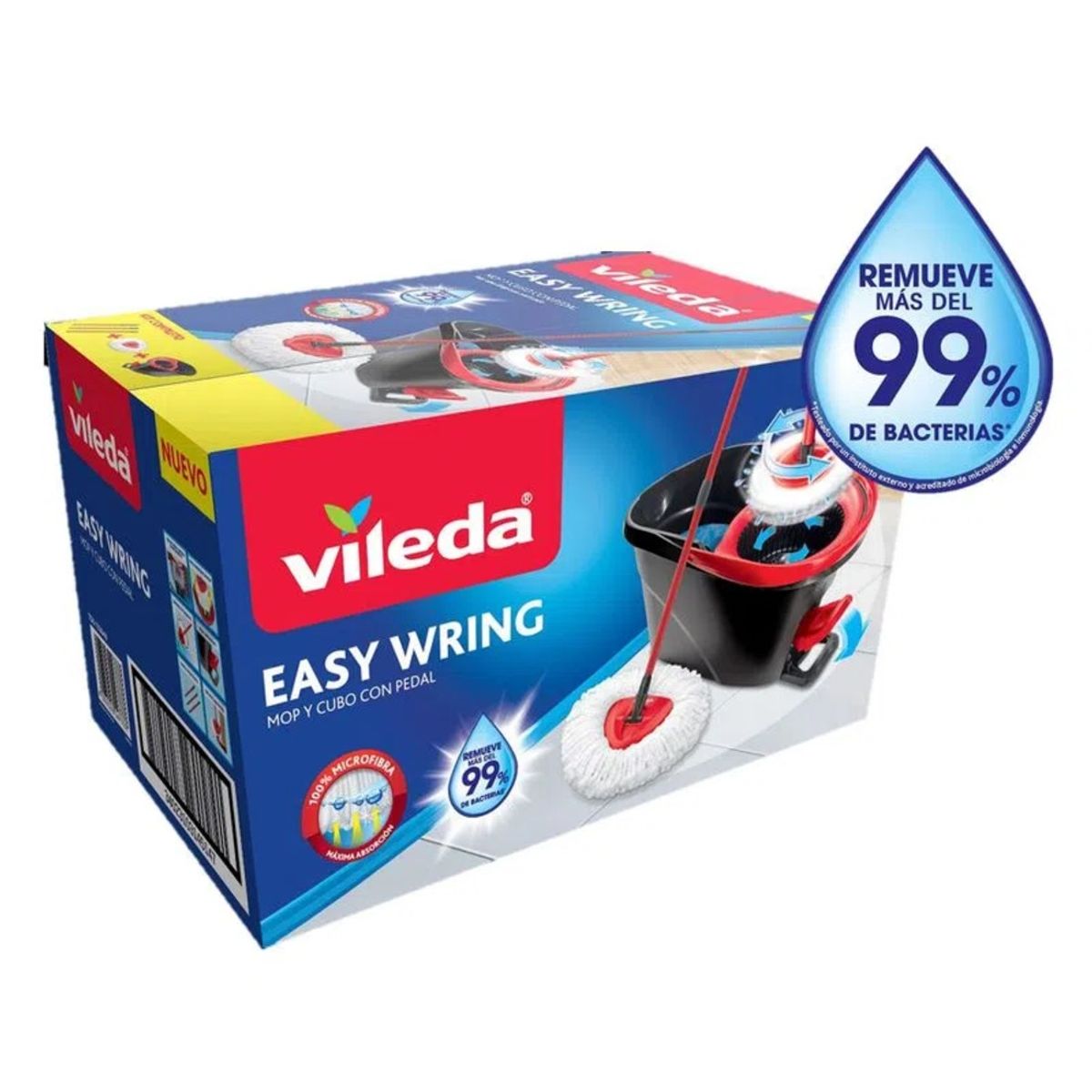 VILEDA - Vileda Kit Mopa Balde con Pedal Easy Wring & Clean