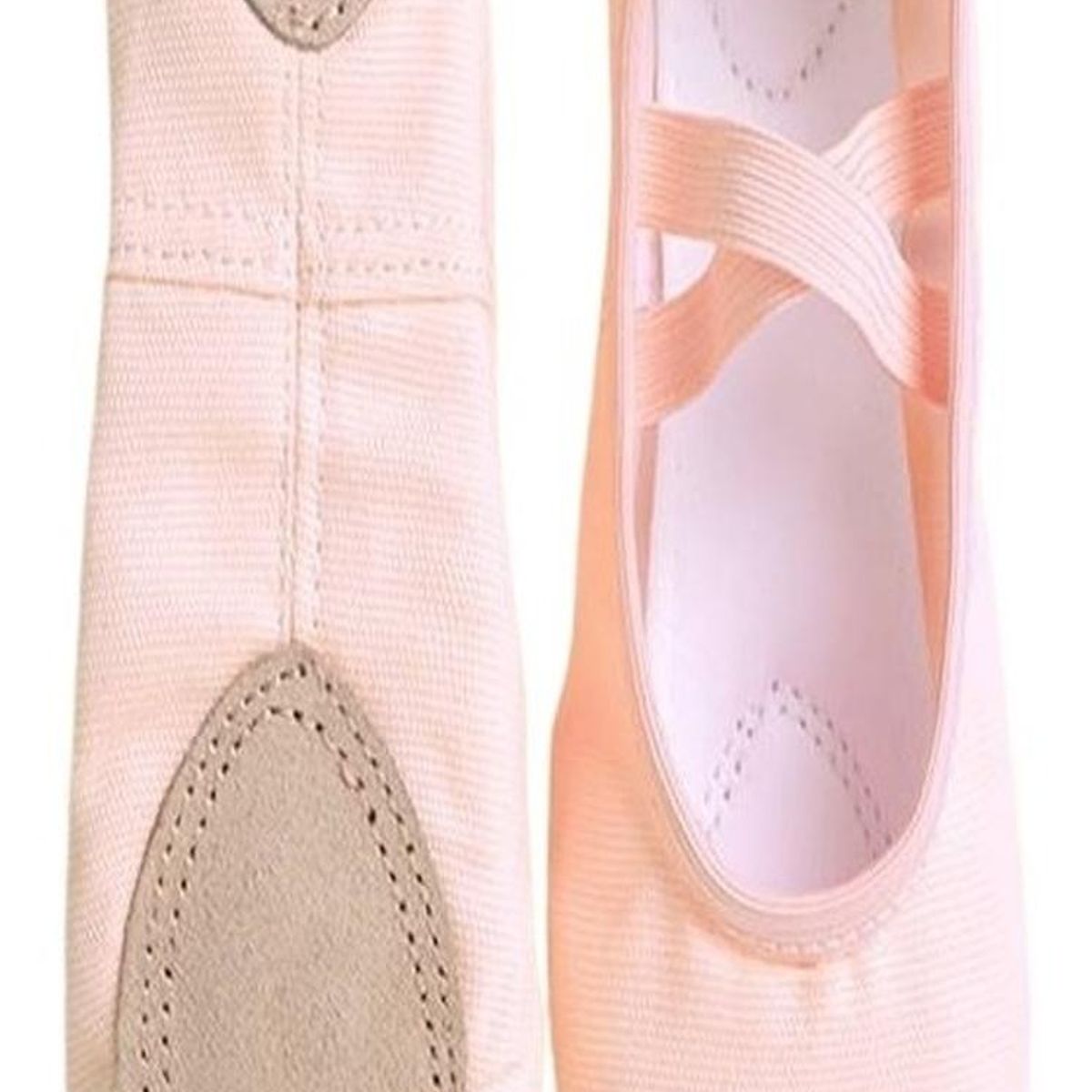 GENERICO - Zapatillas De Ballet Media Punta Sin Cordon - Beige…