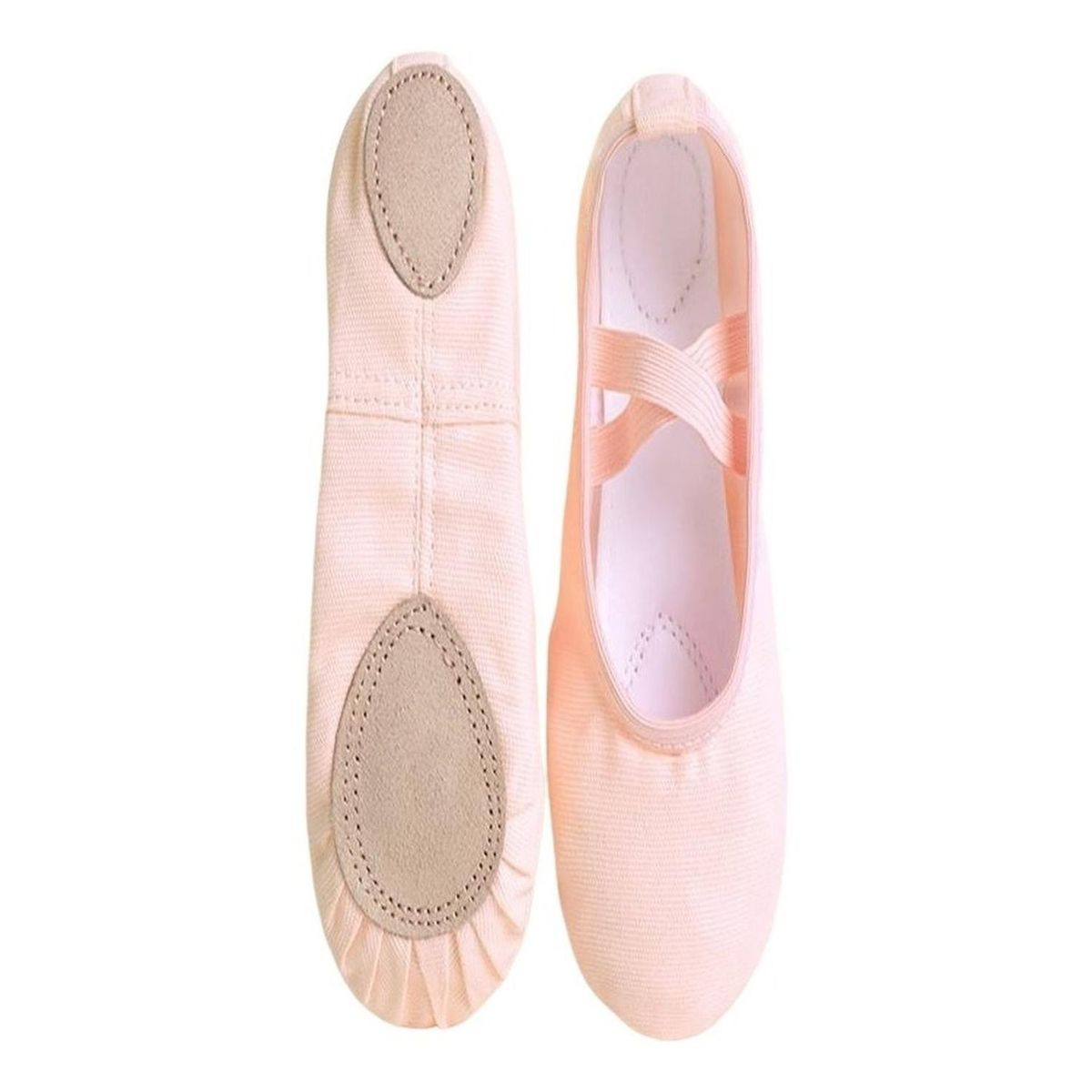 GENERICO - Zapatillas De Ballet Media Punta Sin Cordon - Beige…
