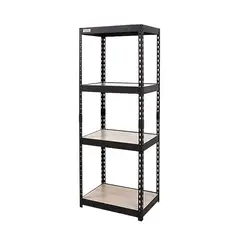 MOUTET - Repisa Tipo Industrial Metálica de 4 Niveles Modelo Dena