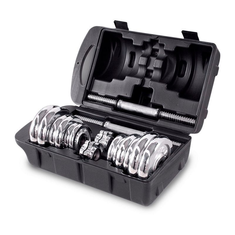 GENERICO - Set De Mancuernas 30 Kg Con Maleta Portátil