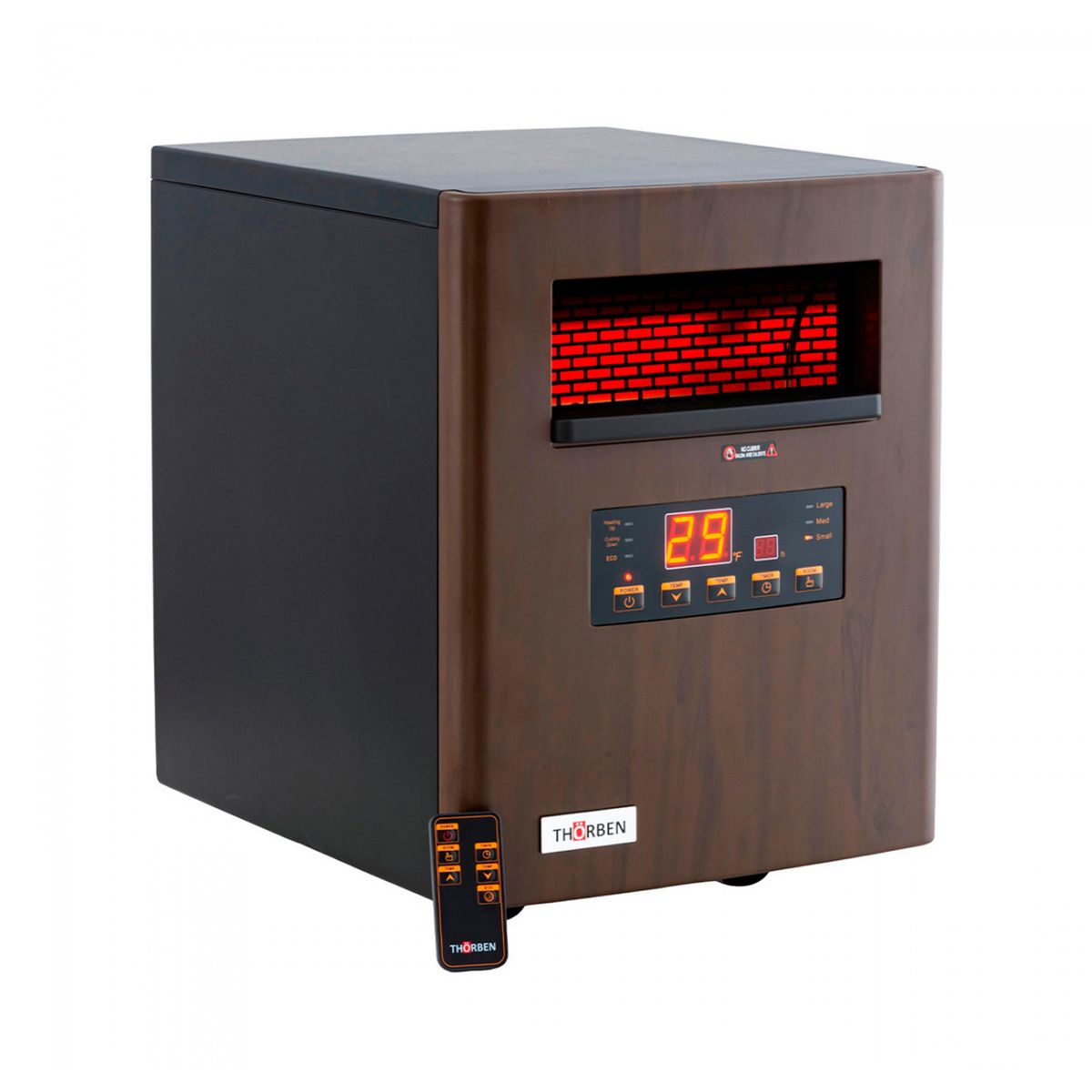 THORBEN - Calefactor Infrarrojo 2 en 1 Thorben Green 1500.