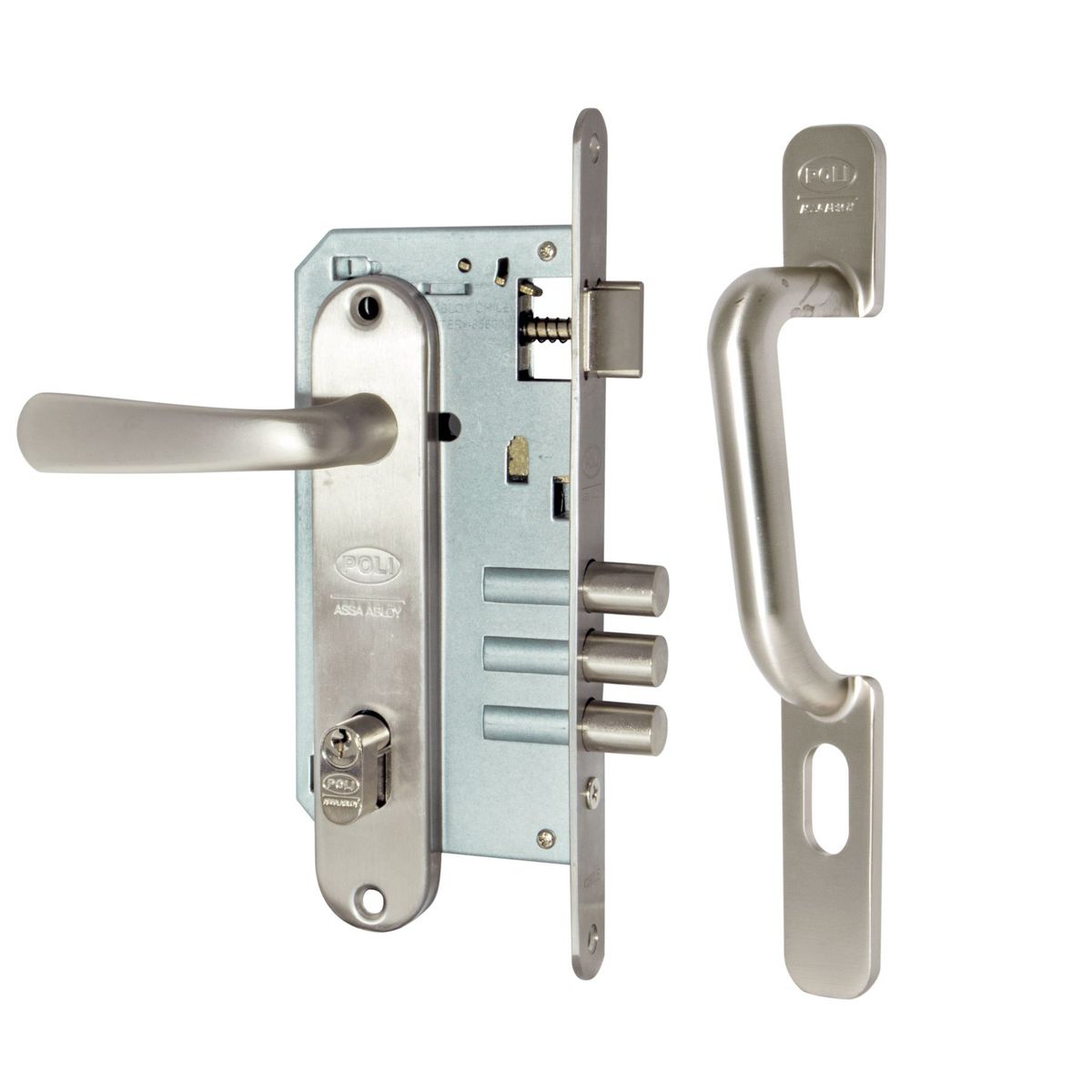 POLI - Cerradura Embutida Poli Futura B60 Acceso 1/2 Tirador