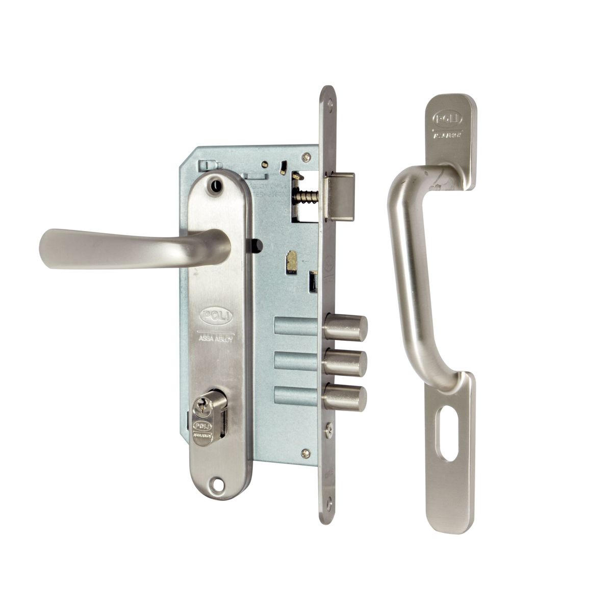 POLI - Cerradura Embutida Poli Futura B60 Acceso 1/2 Tirador