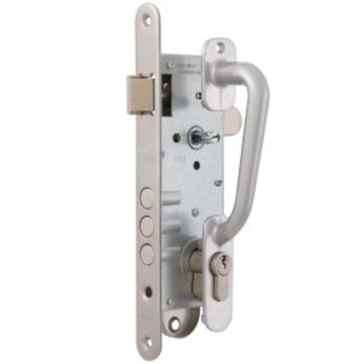 POLI - Cerradura Embutida Poli Futura B60 Acceso 1/2 Tirador