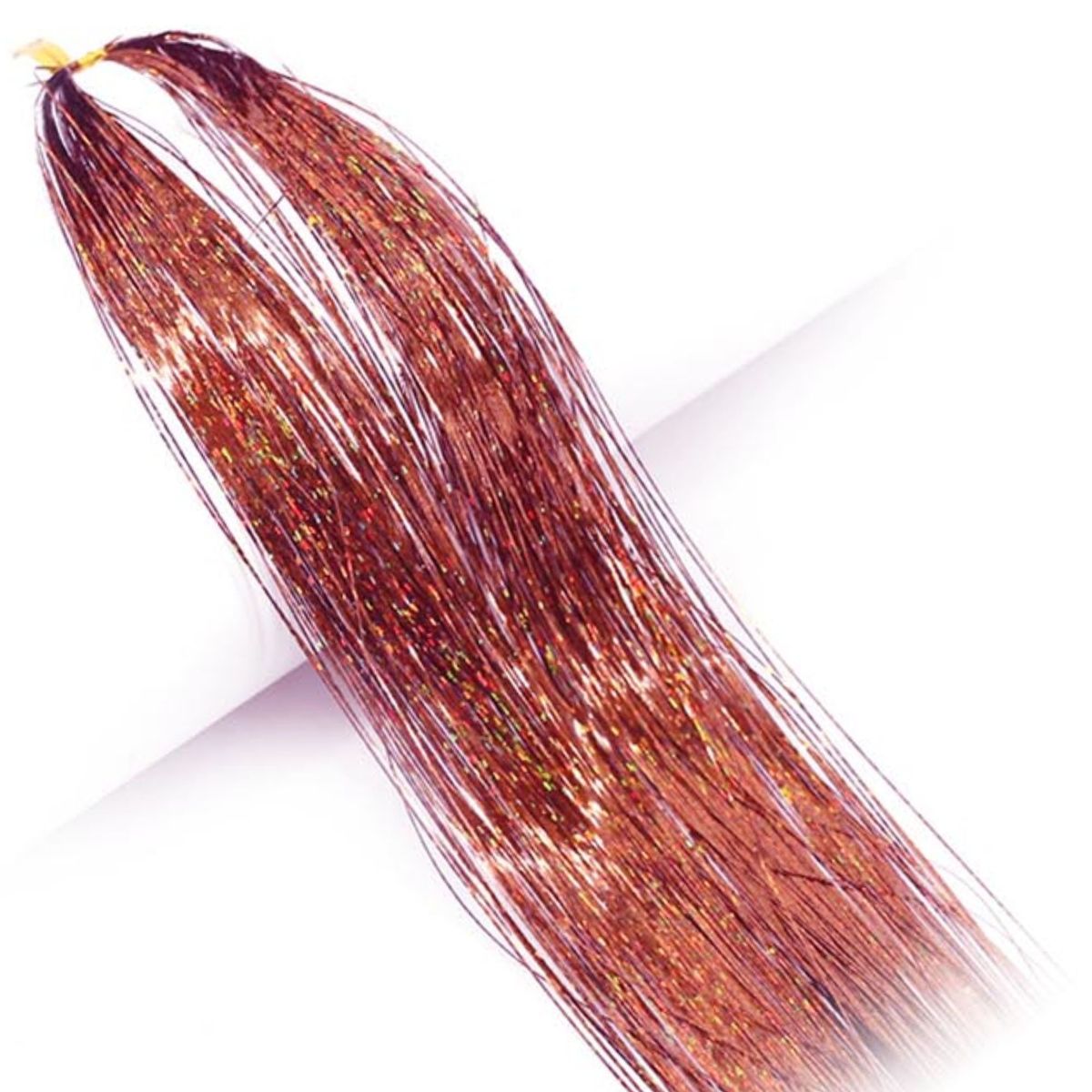 GENERICO - Mechas o Visos Sintéticos Holograficos Glitter para el Cabello