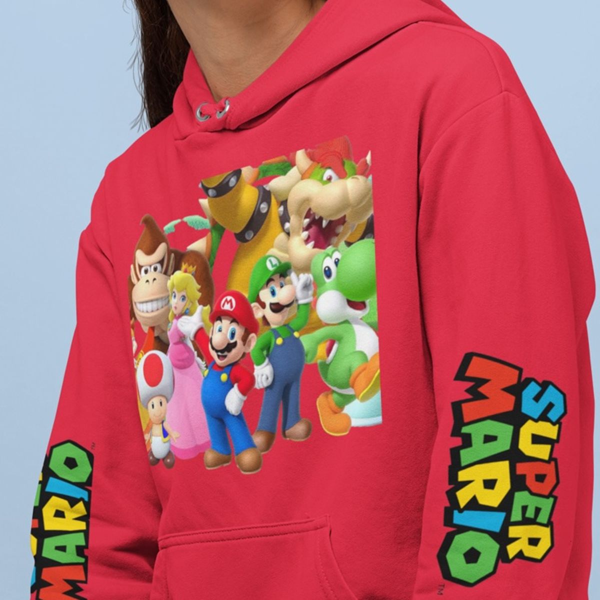 GENERICO - Polerón Mario Bross Mangas Estampadas