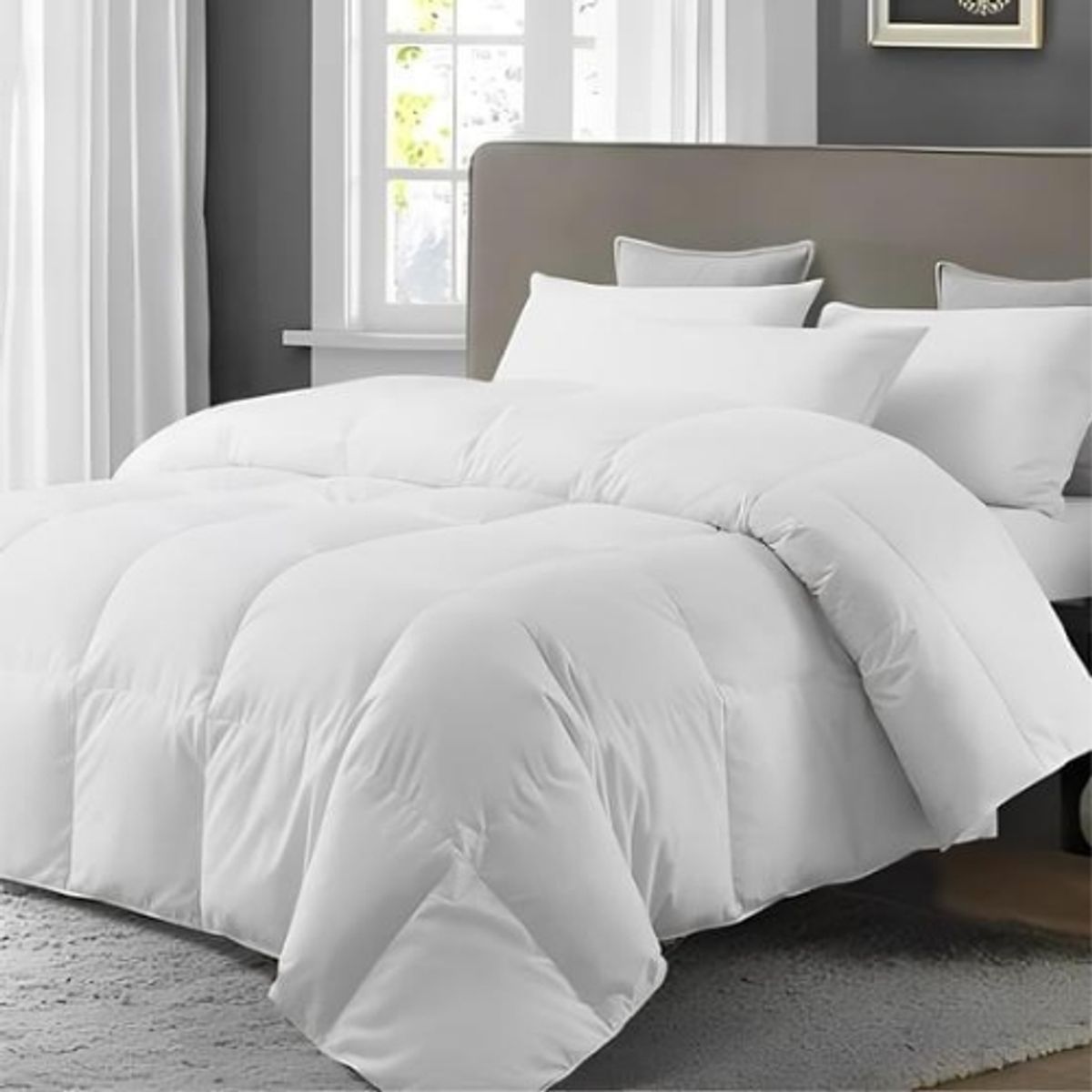 BIANCOBELO - Plumon king Invierno Premium  90% pluma de pecho ganso Certificado