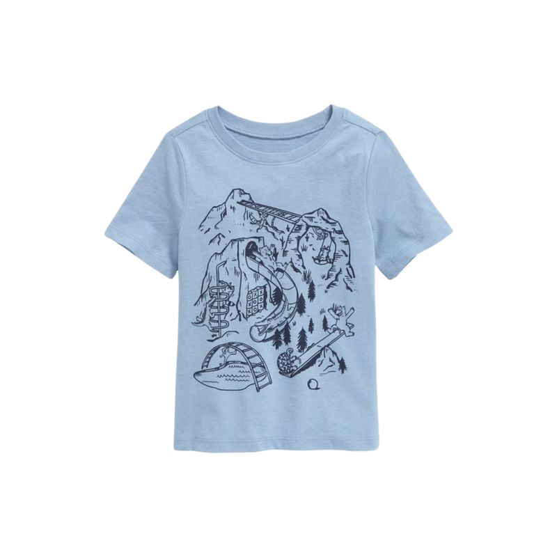 OLD NAVY - Polera Grafica Celeste OLD NAVY