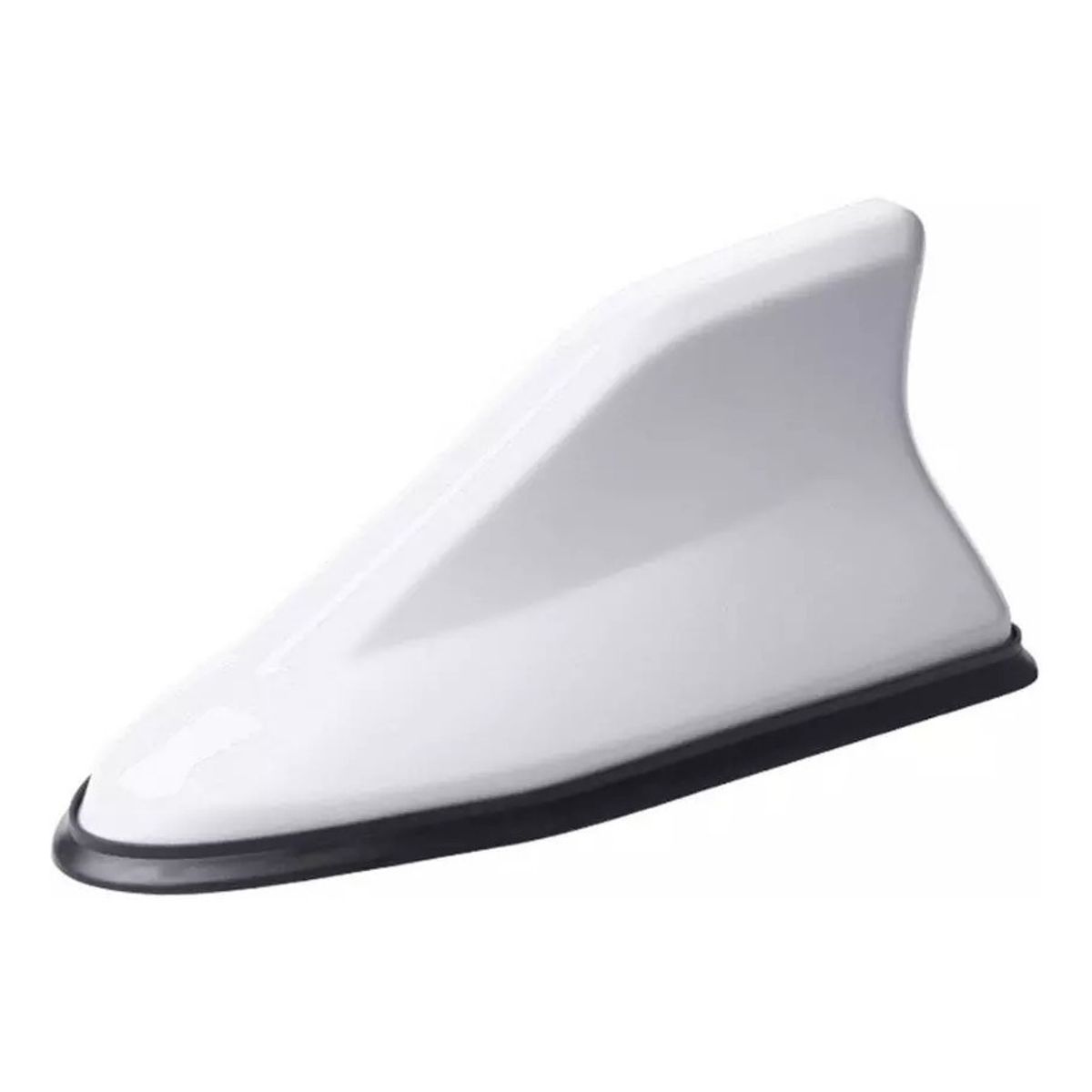 GENERICO - Antena Aleta Tiburón Transmisor Radio Auto Fm Base Goma BLAN