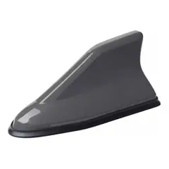 GENERICO - Antena Aleta Tiburón Transmisor Radio Auto Fm Base Goma GRIS