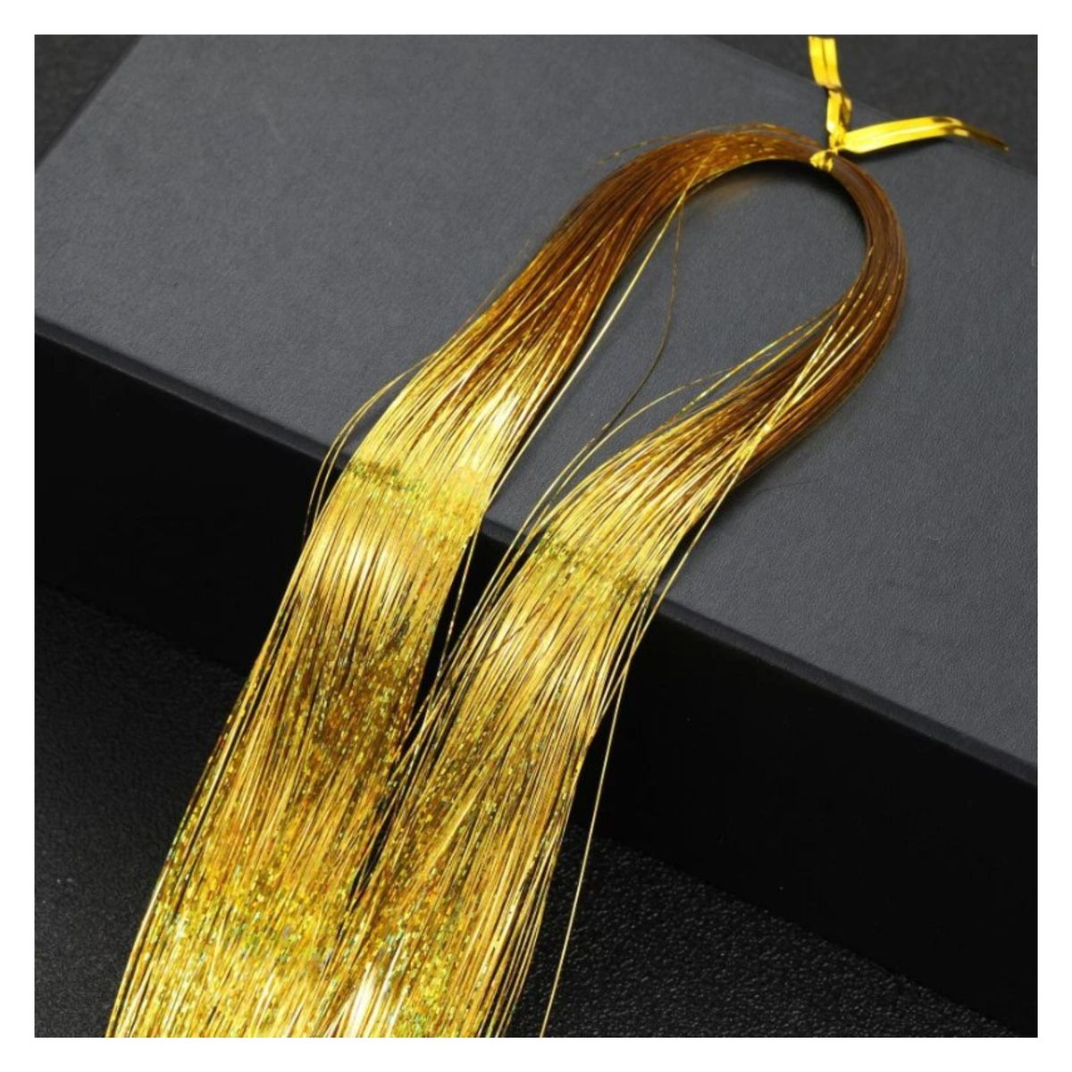 GENERICO - Mechas o Visos Sintéticos Holograficos Glitter para el Cabello