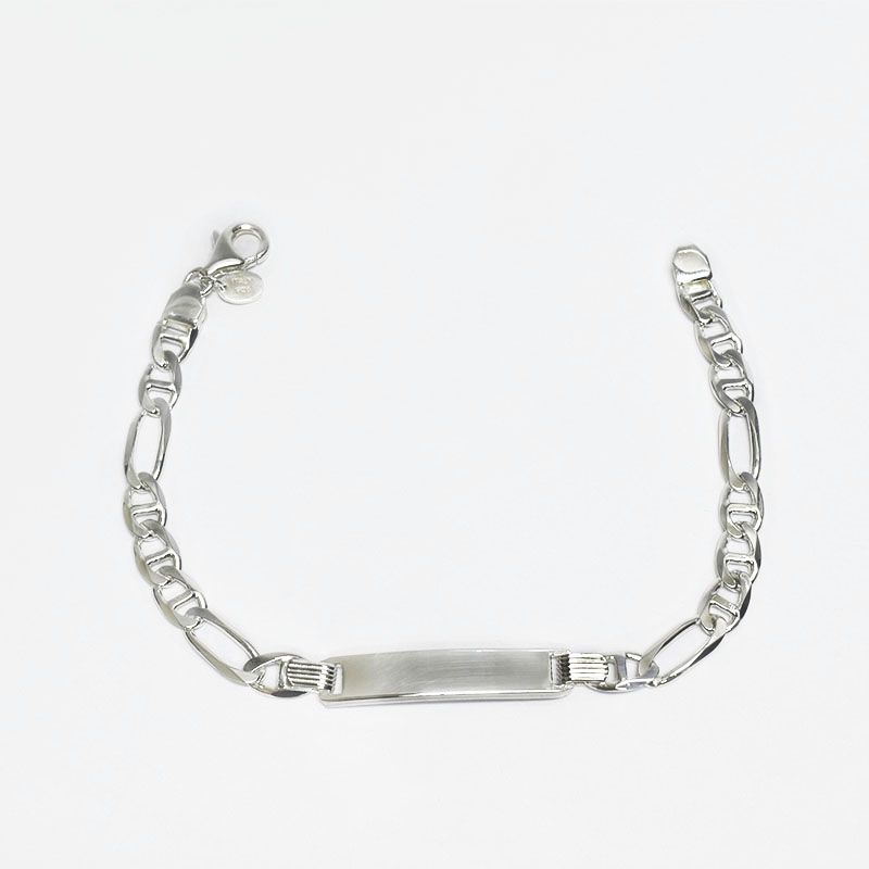ROSETT - Pulsera valentino 3x1 con placa Plata ley 925