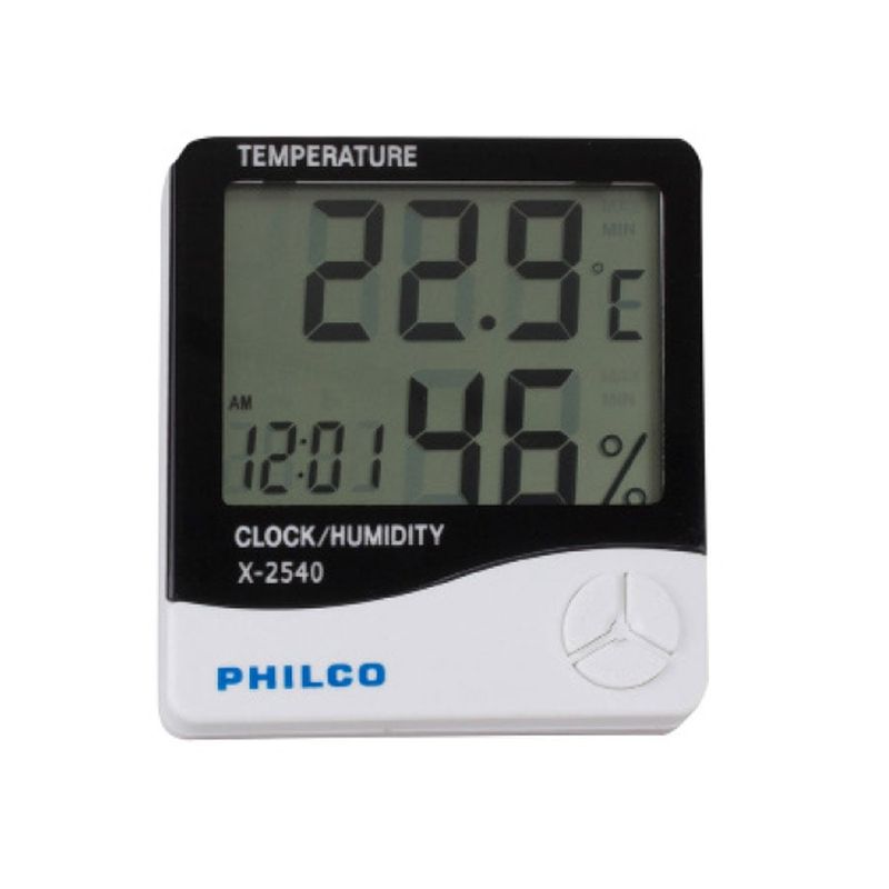 PHILCO - Reloj Mural Digital Philco Con Termómetro Alarma Diaria PHILCO