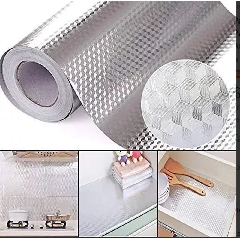 GENERICO - Papel Aluminio Autoadhesivo Para Cocina 300x60cm