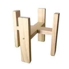 GENERICO - Porta Maceta Plantas - Soporte de Madera Natural talla S