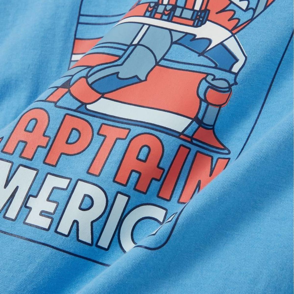 GAP - Polera Marvel Manga Corta Azul Celeste GAP